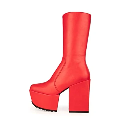 Immagine di LAMODA Magnolia, Mid Calf Boot Donna, Red Pu, 37 EU
