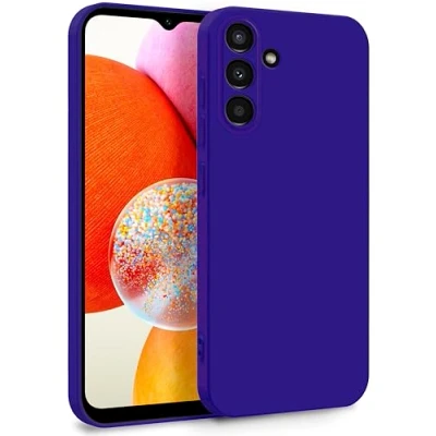 Immagine di MyGadget Cover per Samsung Galaxy A14 5G Custodia in Silicone Morbido a Doppio Strato Case con Protezione Fotocamera &amp; Fodera Interna Antigraffio Violetta