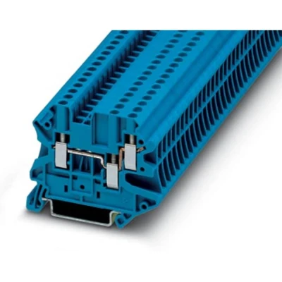 Immagine di Phoenix Contact UT 2,5 TWIN BU 3044526 Morsetto passante componibile Numero Poli (num): 3 0.14 mm² 4 Blu 50 pz.