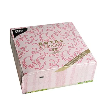 Immagine di Papstar Tovaglioli, Tessuto, Fucsia, 7.8 x 20 cm, 50 unità