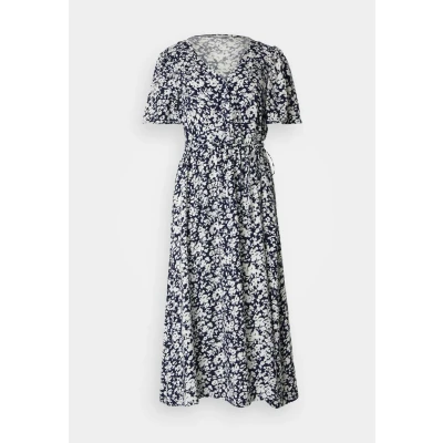 Immagine di ONLY Onlhalia S/S Midi Dress Wvn Noos, Abito Donna, Night Sky/AOP: Caroline Flower, XS