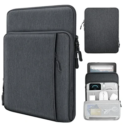 Immagine di TiMOVO 8 9 Pollici Custodia per Tablet Nuovo iPad Mini 7 (A17 PRO, 2024), 6 (8.3 inch, 2021), 5/4/3/2/1, Borsa Protettiva con Tasche Multiple, Grigio Scuro