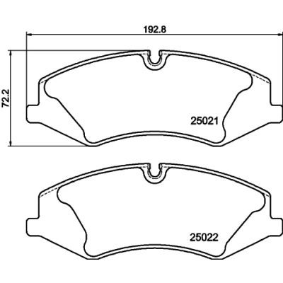 Immagine di HELLA 8DB 355 015 081 Kit pastiglie freno Predisposto per contatto segnalazione usura con bulloni pinza accessori LAND ROVER: Range Rover 3