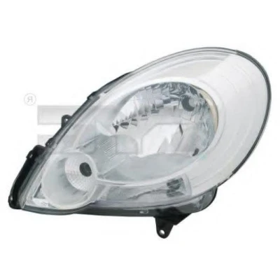 Immagine di TYC 20 1400 05 2 Fari Sx H4, P21/5W cromo con luce guida diurna per veicolo circolazione Dx motore elettrico RENAULT: Kangoo II Express