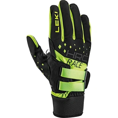 Immagine di LEKI HRC Race Shark Guanti da corsa, colore: nero/giallo fluo, EU 8