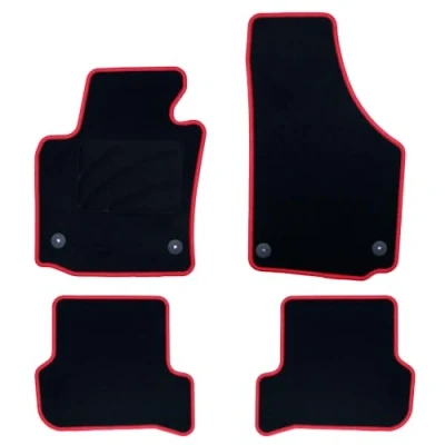 Immagine di OCC DESIGN Tappeto su misura Leon MK2 (2005 2012) 5 pz rivetto rosso
