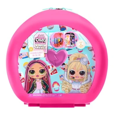 Immagine di L.O.L. Surprise! LOL Surprise OMG World Travel Armadio Portatile Trolley cassetti per 4 Bambole alla Moda e Accessori da Collezionare Ottimo Regalo Bambini dai Anni in su, Colore, 576044