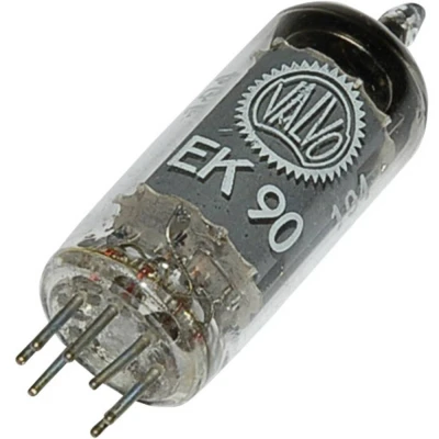 Immagine di EK 90 = 6 BE Valvola termoionica Heptodo 100 V 2.8 mA Numero Poli (num): 7 Attacco: B7G Contenuto 1 pz.