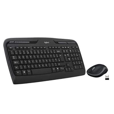 Immagine di Logitech MK330 Kit Tastiera e Mouse, Layout Americano ‎Qwerty, Nero