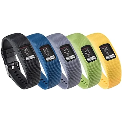 Immagine di Tyogeephy Cinturino Garmin Vivofit 4, Morbido Silicone Sostituzione per 4 Activity Tracker, Piccolo, Grande