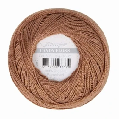 Immagine di Scheepjes Candy Floss 503 Hazelnut (165m) Filato di Cotone Mercerizzato Biologico 1x20g