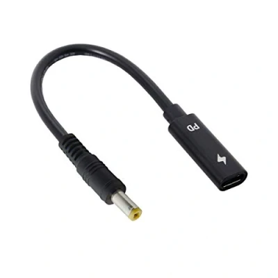 Immagine di JSER Xiwai Cavo di ricarica tipo C USB femmina ingresso a DC Power PD adatto per laptop 18 20 V (5,5 x 2,5 mm)