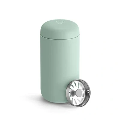 Immagine di Fellow Carter Move tazza da viaggio con isolamento sottovuoto in acciaio inox per caffè e tè, interno ceramica paraspruzzi, chip di menta, 340 ml
