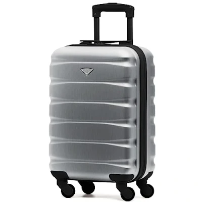 Immagine di Flight Knight Valigie Rigide in ABS Leggere con 4 Ruote, Bagaglio a mano da cabina approvato per oltre 100 compagnie aeree come EasyJet, British Airways, Ryanair, e molte altre