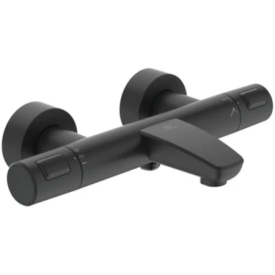 Immagine di Ideal Standard Ceratherm T25 Miscelatore termostatico esterno per vasca/doccia Nero Seta
