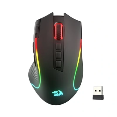 Immagine di Redragon M612 PRO RGB Gaming Mouse 8000 DPI Cablato/Wireless con 9 tasti programmabili e 6 modalità di retroilluminazione BT &amp; 2.4G Supporto software wireless