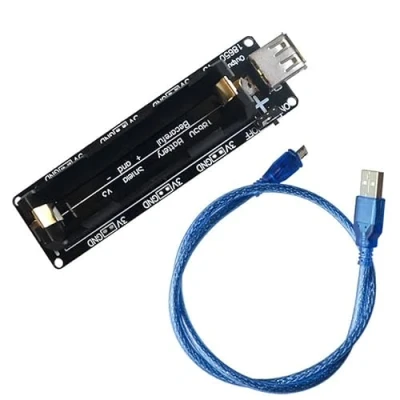 Immagine di 18650 Scudo Batteria V3 ESP32 3V/1A 5V/2A, micro USB Tipo B USB, con Cavo Compatibile Arduino, Raspberry Pi, Wemos