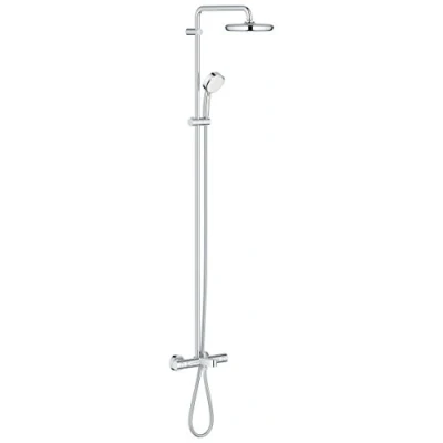 Immagine di Grohe 26223001 Sistema 210 con Miscelatore Termostatico Vasca Doccia Tempesta, Cromo