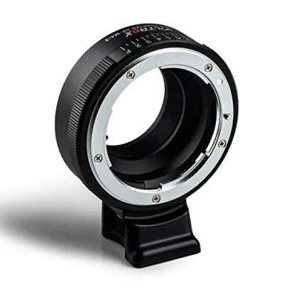 Immagine di Viltrox NF M4/3 Adattatore di montaggio manuale per obiettivo Nikon G/F/AI/S/D su Mount fotocamera GH5 GH4 GF1 GF6 GX85 GX7 E M5 M10 M10II PL3 Pen F con apertura