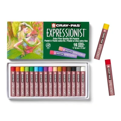 Immagine di Sakura Cray PAS Expressionist Pastelli ad Olio 16/Pkg Assorted Colors, Altri, Multicolore