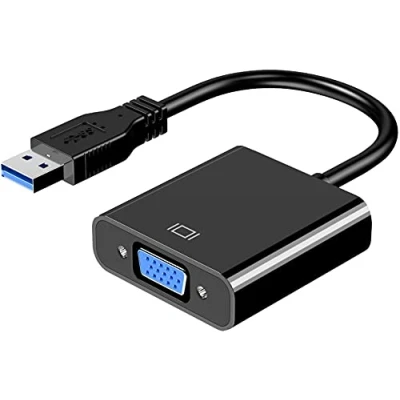 Immagine di SUJAHHUJIQ adattatore da USB a VGA, 3.0 convertitore video multi display per PC portatile Windows 7/8/8.1/10, desktop, laptop, PC, monitor, proiettore, HDTV