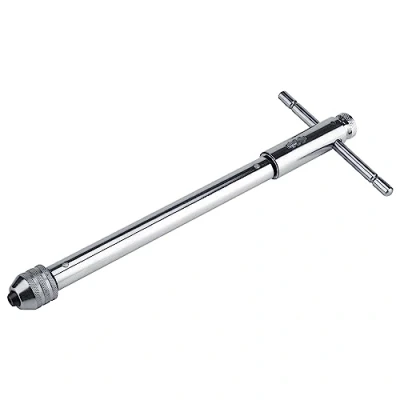 Immagine di Kuuleyn maniglia per rubinetto a cricchetto, con barra T regolabile Chiave cricchetto M3 M8 e M5 M12 set di maschi filiere(M5 Lungo)