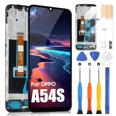 Immagine di LCD Display per Oppo A54s CPH2273 Schermo 6,52&quot; Digitazer Touch Screen Assembly con Riparazione Kit(Nero Cornice)