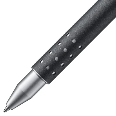 Immagine di LAMY Swift Penna roller 335 in acciaio inox con finitura laccata opaca, senza cappuccio clip retrattile, inclusa mina M 66 B, blu