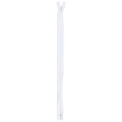 Immagine di Trimz Cerniera a Senso Unico con Denti da 40 cm, 10 Pezzi, Colore Bianco, Poliestere, unità
