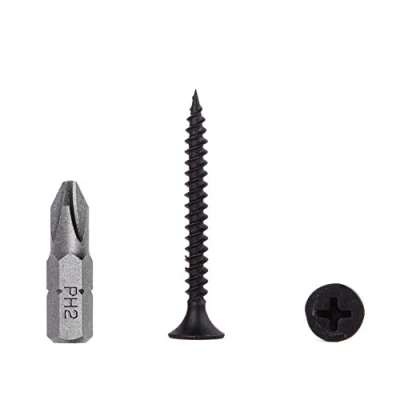 Immagine di Confezione da 200 viti per cartongesso in acciaio al carbonio fosfato nero, 3,5 x 32 mm, filettatura fine, con testa Phillips, il fissaggio di (200, mm)