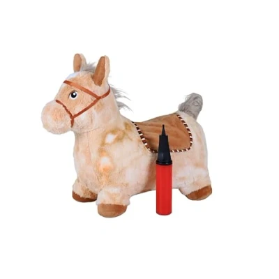 Immagine di KNORRTOYS.COM Animale Gonfiabile, Colore Cavallo Beige con Pompa ad Aria, 40250