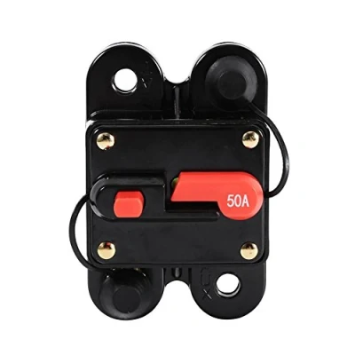 Immagine di Sicherungshalter 50Amp 100Amp Leistungsschalter Reset Auto Boot Wasserdicht 12 24V Neu(50A)