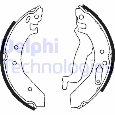 Immagine di DELPHI LS1645 Ganasce Freno 203 38 HONDA: CIVIC 6 Hatchback, ROVER: 200 Hatchback