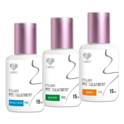 Immagine di LOVELY Extension Eyelash pre Treatment 15ml detergente, per il trattamento Sgrassante ciglia Preparazione artificiali (MANGO)