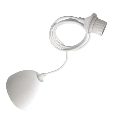 Immagine di Ikea Hemma Supporto per lampada con cavo e attacco E27, colore: Bianco