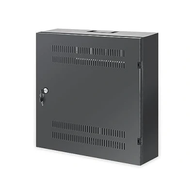 Immagine di Intellinet 713689 Armadio 19&quot; a Muro Basso Profilo con montanti Orizzontali 4U e Verticali 2U Nero