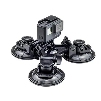 Immagine di Digicharge Action Camera Car Parabrezza Window Triplicare 3x Ventosa Supporto per GoPro Hero12 Hero Max/DJI OSMO 3 / Insta360 One/Akaso Crosstour Apexcam Apeman Camkong Victure Go Pro Cam