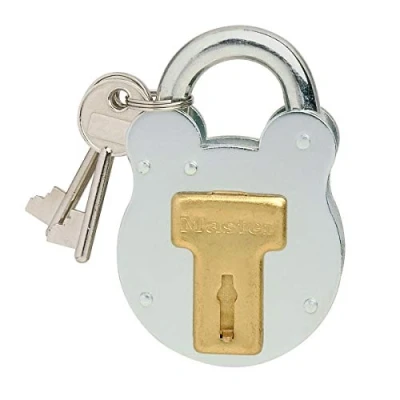 Immagine di Master Lock 2750EURD Lucchetto design vintage, Grigio, 8,7 x 5 1,3 cm
