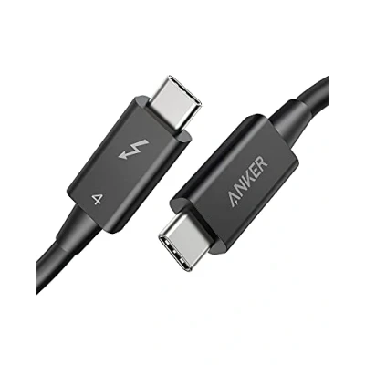 Immagine di Anker Cavo Thunderbolt 4 da 70 cm, supporta monitor 8K/trasf. dati 40 Gbps/cavo di ricarica USB C a 100 W, per iPhone 15, MacBook Type C, iPad Pro, hub, docking e altri