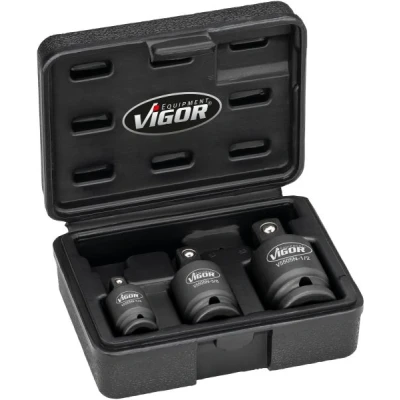 Immagine di Vigor V5505N KIT inserti a bussola Impact Impronta (cacciavite) 1/2 (12.5 mm), 1/4 (6.3 3/8 (10 mm) Forza 1