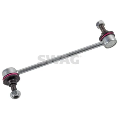 Immagine di SWAG 13 94 3316 Bielletta barra stabilizzatrice Assale posteriore Sx, Dx 205 M10 x 1,25 con dado autobloccante Acciaio argento