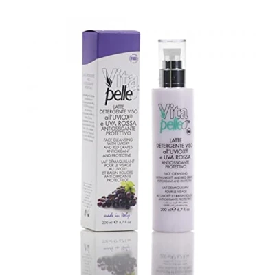 Immagine di Latte Detergente Viso Uviox e Uva Rossa Vitapelle 200 ml (VIT4529)
