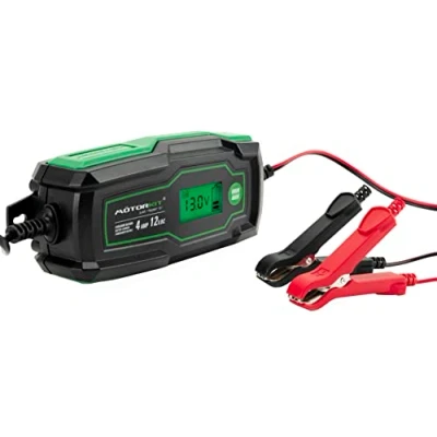 Immagine di Motorkit Caricabatterie Intelligente Evo 4,0 Amp 6 12V per Batterie STD, AGM, GEL e LiFePO4. Capacità 4 120Ah.
