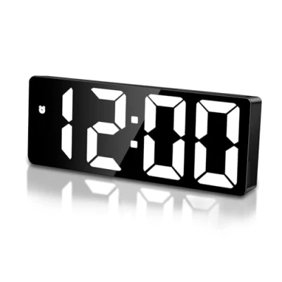 Immagine di Sarsumir Sveglia Digitale da Comodino, Comodino Bambini con Tempo Data Temperatura Snooze Luminosità Regolabile Orologio Tavolo Carica USB e Batteria, Bianco
