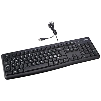 Immagine di Logitech K120 Tastiera Cablata Business ‎per Windows/Linux, Layout Svizzero ‎Qwertz, Nero