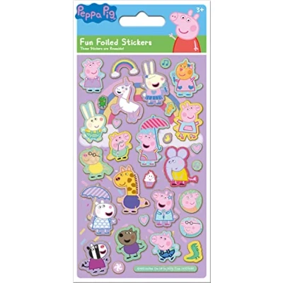 Immagine di Peppa Pig Pink Sparkly Reusable Stickers , Official Licensed Product on Non Porous Surfaces
