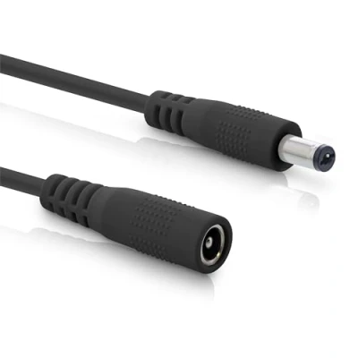 Immagine di InLine cavo di prolunga DC universale, per strisce LED, telecamere sorveglianza, stampanti, router, switch, ecc., spina 5,5 x 2,1 mm, nero, 1 m