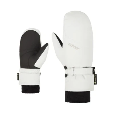 Immagine di Ziener KLAIRO Guanti da sci donna Gore Tex, molto caldo, bianco fog, 7,5