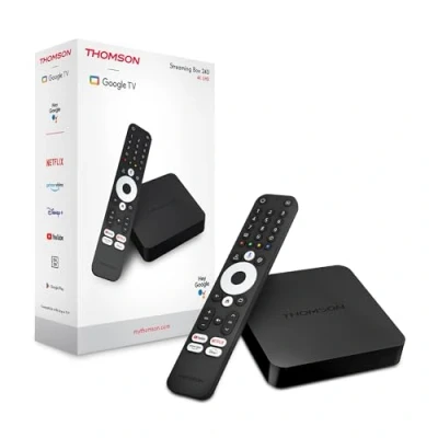 Immagine di Thomson Streaming Box 240, 4K UHD, Google TV, Voice Control, Wifi, Googlecast built in