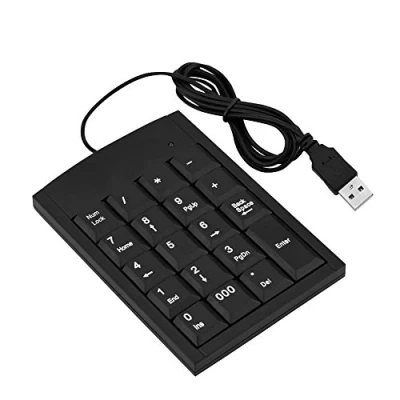 Immagine di Tastierino Numerico USB, Mini USB Portatile Tastiera Numerica, per Computer Portatili, Desktop, Notebook, PC, 19 Tasti